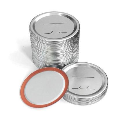 Hot Sale 70mm 86mm Metal Sliver Glass Canning Jar Glass Mason Jar Lids for Food Storage Jar Bottle
