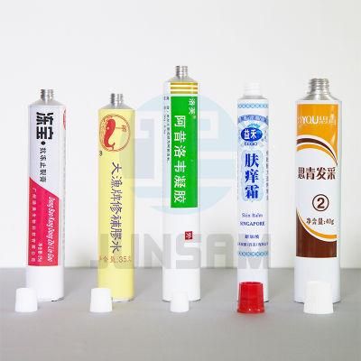 Aluminum Tube with Screw Cap for Pigment Squeeze Metal Packaging