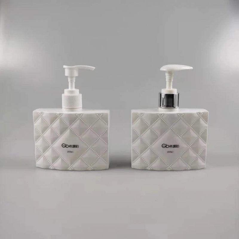 240ml Square PETG Lotion Pump Bottle Body Cream Bottle Shampoo Bottle Moisturizing Cream Bottle