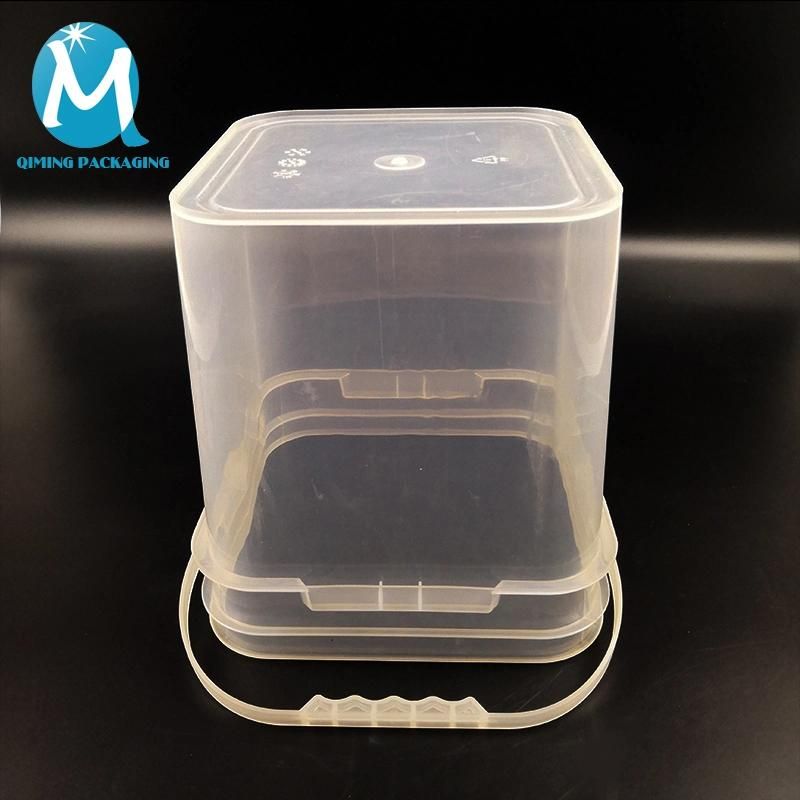 2L PP Food Grade Square Plastic Bucket