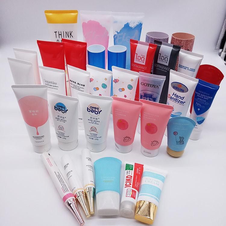 Empty Soft Plastic Tubes Packaging Skin Care Lotion Tube Packaging