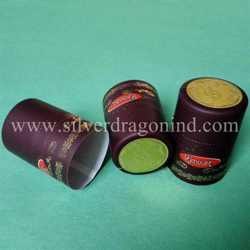 Custom PVC Heat Shrink Cap Seal, Capsules for Food/Wine/Juice Bottles