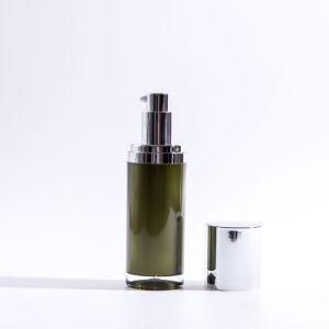 30ml Cylinder Green Acrylic Lotion Bottle