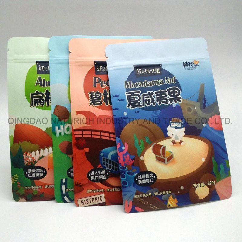 Flat Bottom Kraft Paper Pouch/Compostable Laminated Pouch/Printed PLA Pouch/Printed PLA Bag/Printed Compostable Bag