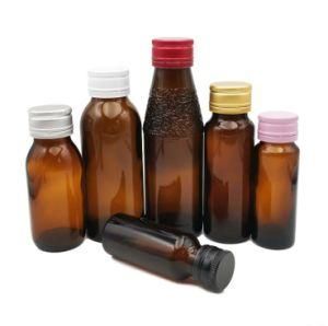 High Quality 60ml 100ml 125ml 150ml 200ml 300ml Amber Empty Prescription Tablet Vitamin Oral Liquid Syrup Glass Bottle