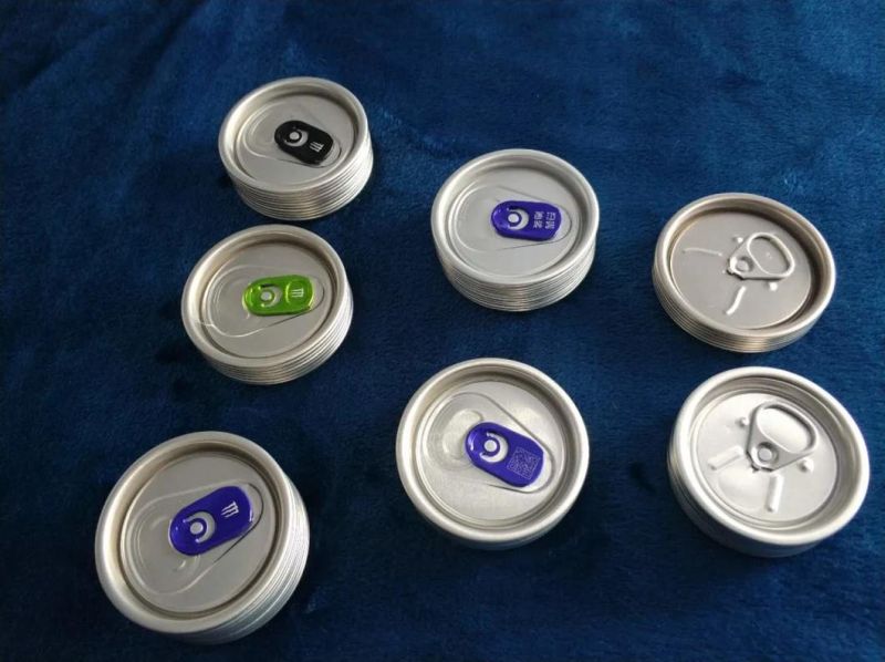 China Environmentally Friendly Aluminum Cans Lids Easy Open Can Tops