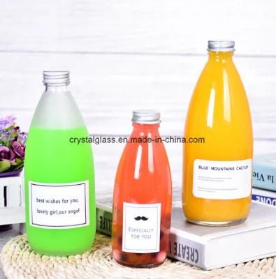 250ml 500ml Clear Glass Water Bottle Juice Bottle Wholesale