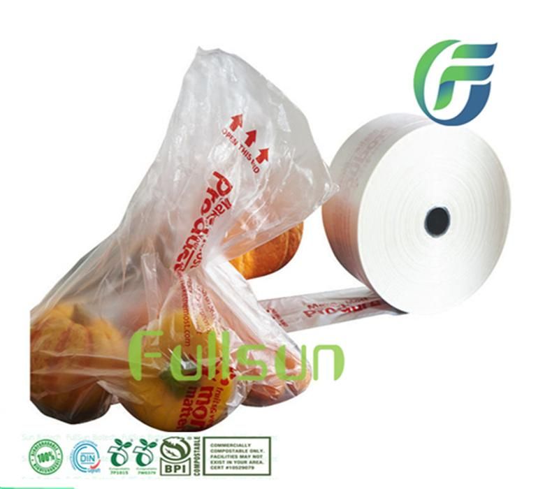 Biodegradable Packaging Bag Shopping Handbag Supermarket Fruit Food Bag