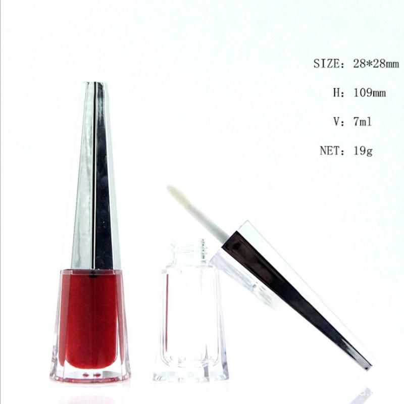 High Quality 7ml Unique Wholesale Octagonal Empty Octagonal Liquid Lipstick Tubes Lip Gloss Container Packaging