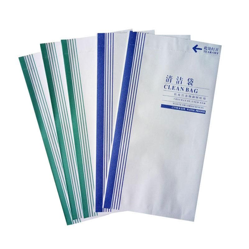 Wholesale Logo Printed Tin Tie Air Sickness Vomit Paper Bags