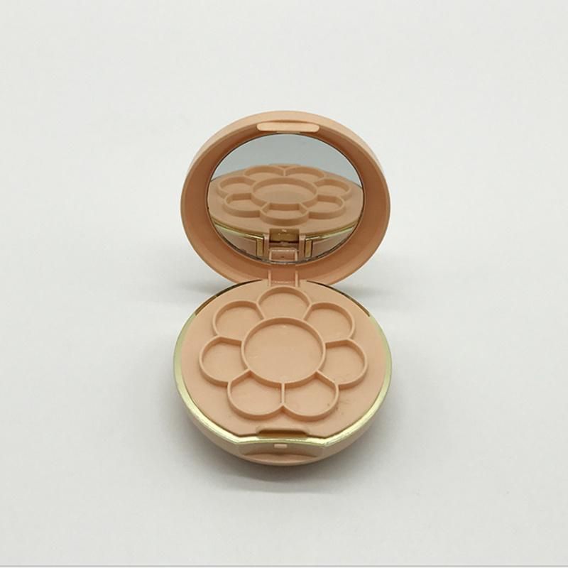 Single Empty Eyeshadow Case Customied Factory Wholesale Round Eyeshadow Palette with Mirror