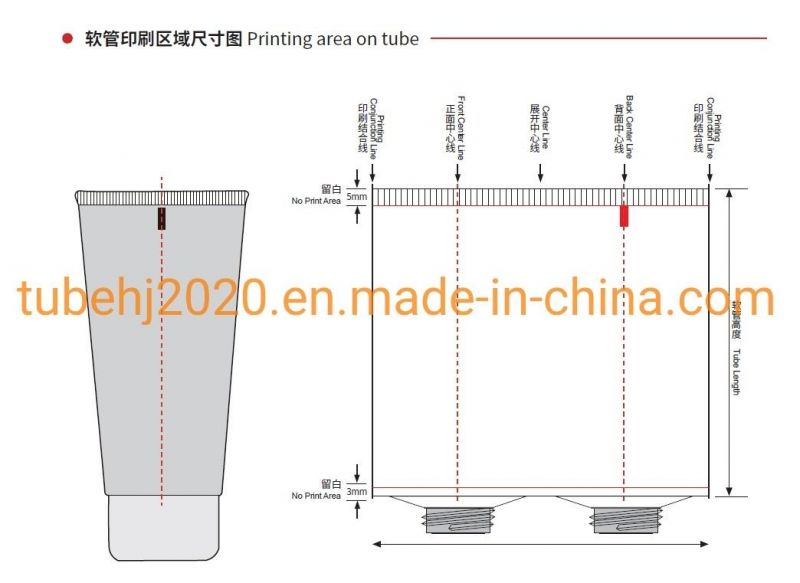 Cosmetic Container Wholesale Round Empty Plastic Lipstick Tube Eye Serum Massage Tube with Arylic Cap