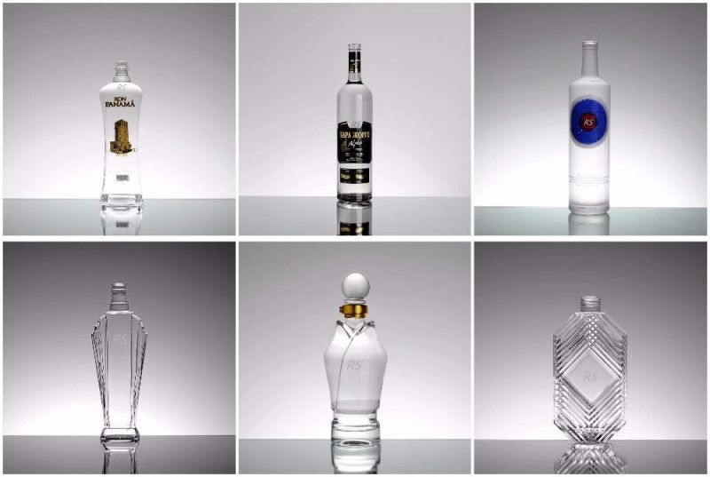 Frosted Super Flint 700ml Empty Bottles 750ml Vodka Glass Bottle Glass Liquor Bottles for Sale
