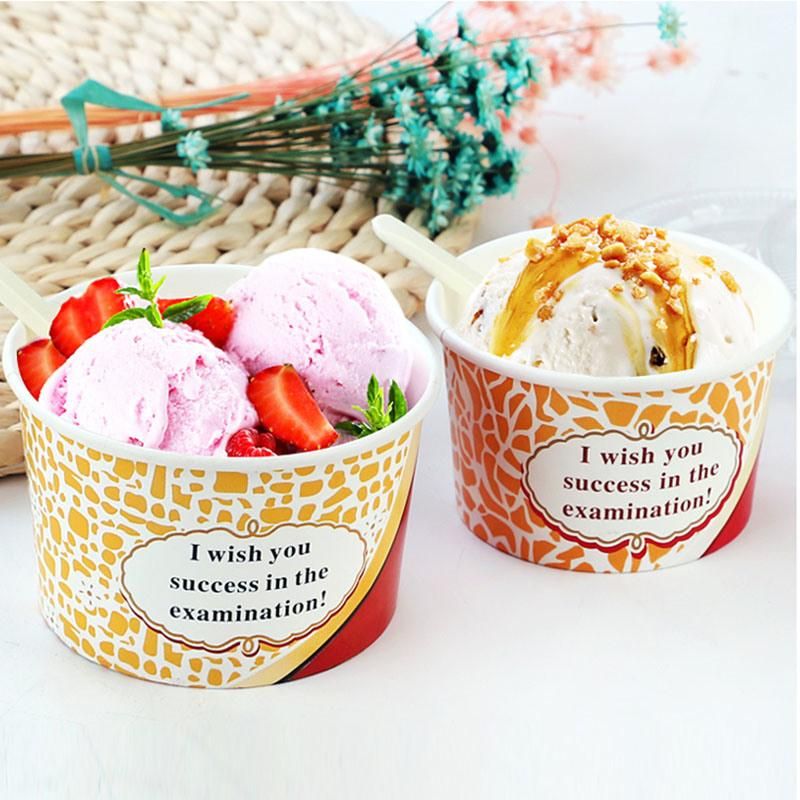 Food Grade Disposable Frozen Yogurt Ice Cream Paper Bowl