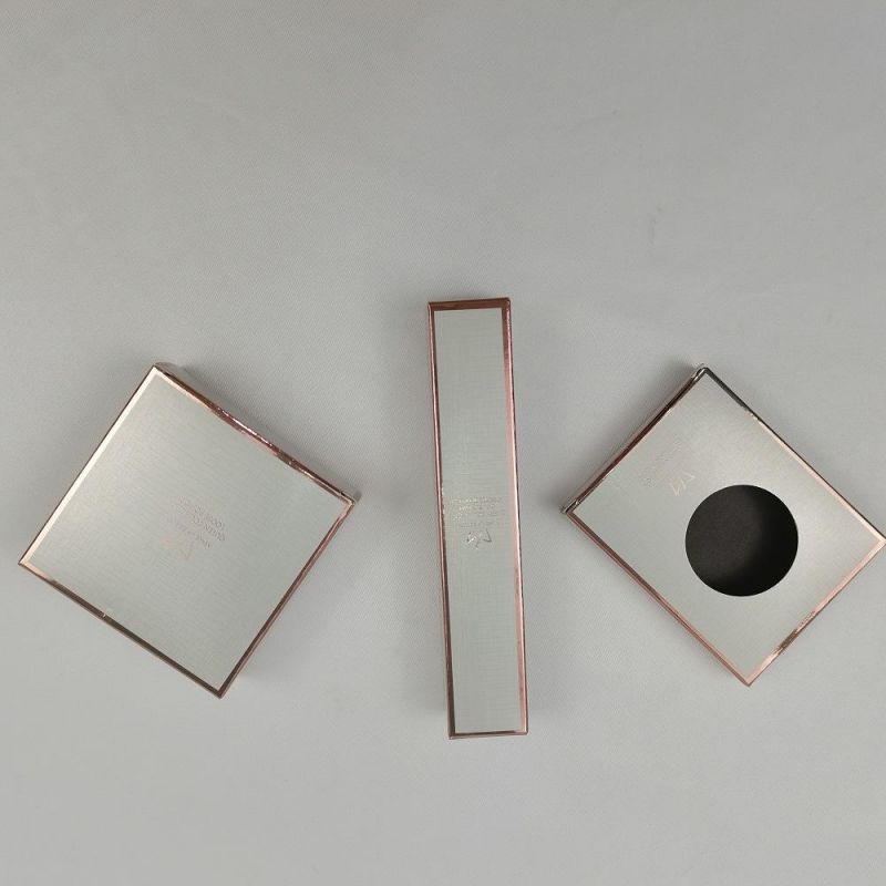 China Wholesale Good Quality Brand Custom Rose Hot Foil Stamping Color Packaging Box for Skin Care