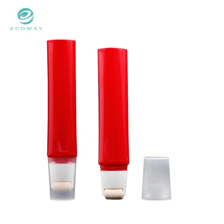 Squeeze Cosmetic Packaging Sponge Roller Plastic Tube for Bb Cream