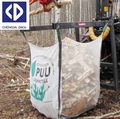 FIBC Bag Ventilated Breathable Bulk PP Woven Mesh Big Bags for 1000kg 1500kgs Firewood