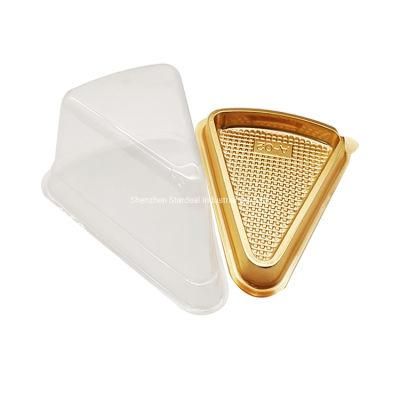 Clear Plastic Slice Triangle Cake Container Cupcake Box