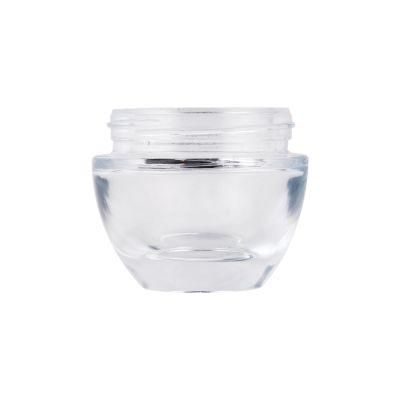 30g 50g Transparent Glass Round Cosmetic Cream Jar