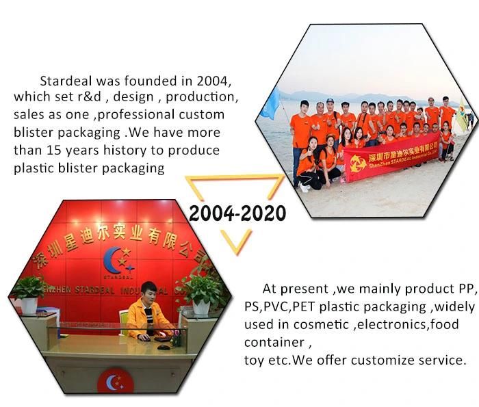 Custom Made Display Packaging Pet PVC Acetate Box