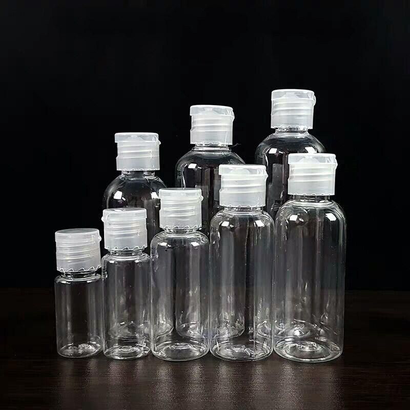 High Quality Transparent Flip Top Bottle Cap for 60ml 100ml Squeeze Pet Plastic Bottle