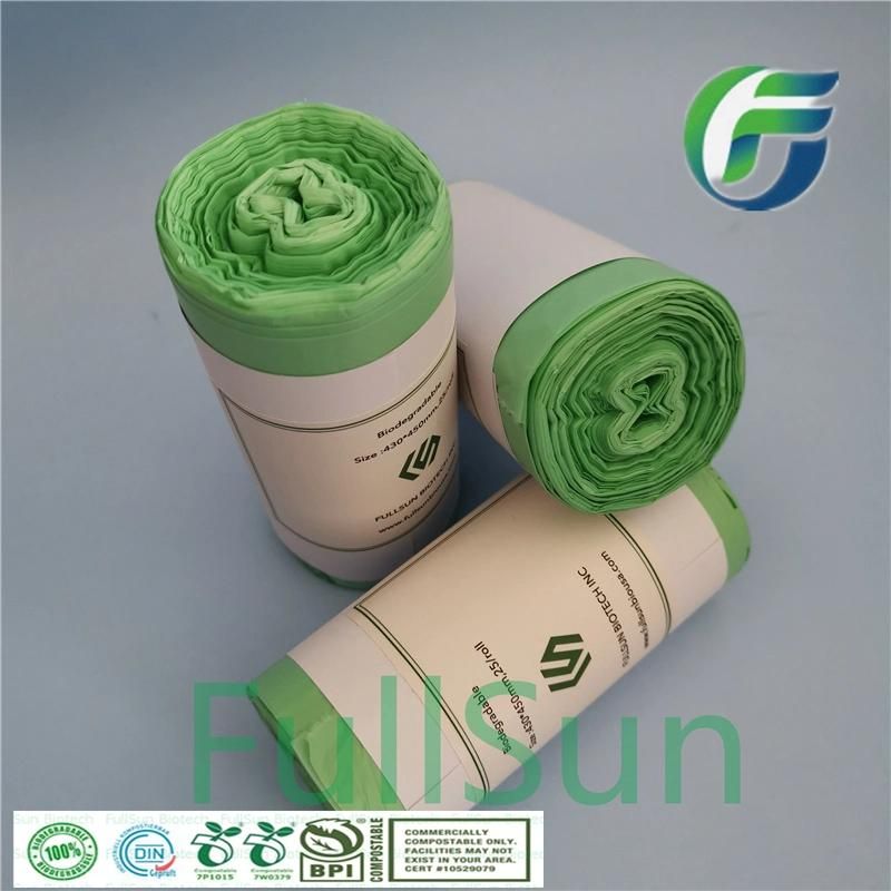 100% Biodegradable Shopping Garbage Trashbin/Can Compostable Packaging Bag Kitchen Custom Printed Plastic Bag