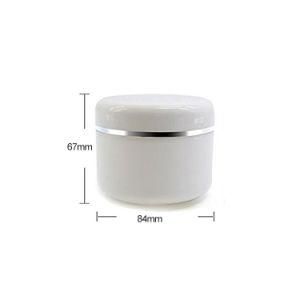 Sample Container Bottle White Portable Plastic Cosmetic Makeup Face Cream Jar