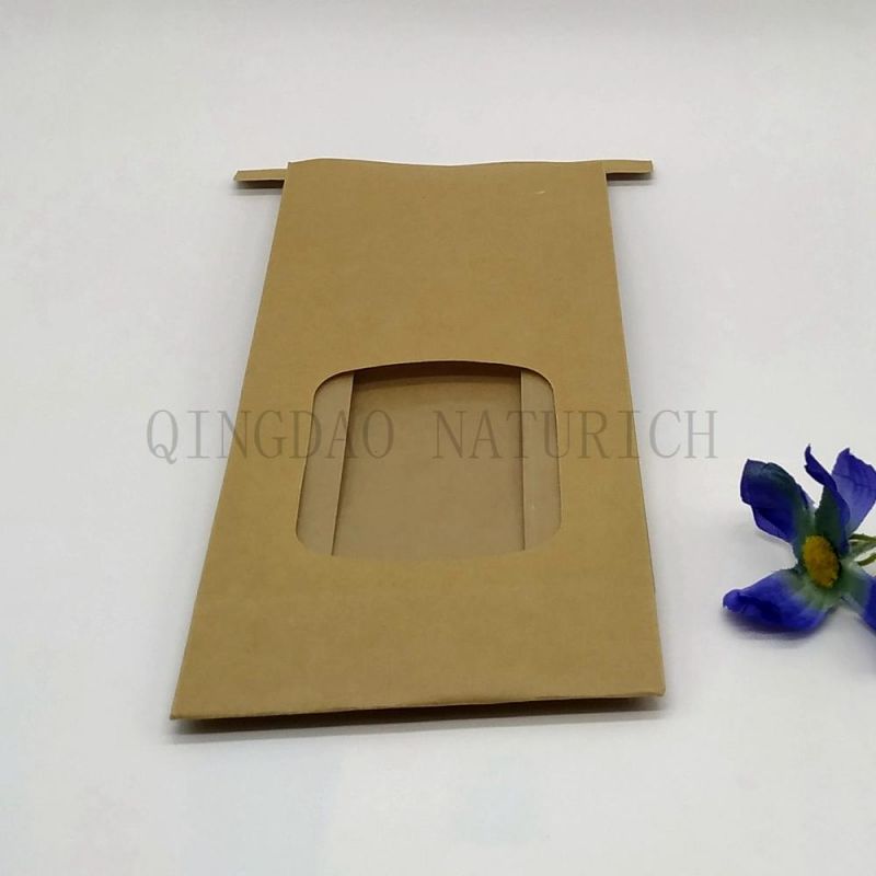 Environmental Protection Recyclable Bakery Packing Kraft Paper Bread Bag