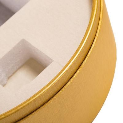 Firstsail Custom Round Luxury Gift Box Watch Jewelry Cylinder Paper Tube with Ribbon