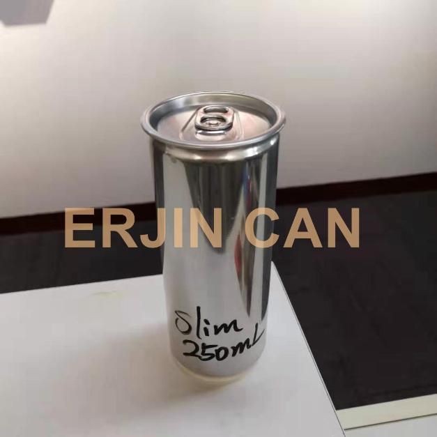 Erjin Empty Aluminum Drink Can 250ml Slim