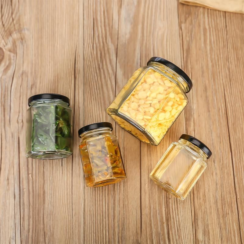 Wholesale Kitchen Use Lead Free Storage Jar Food Glassware for Many Size 100/380/730ml