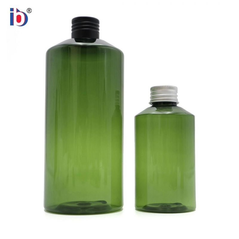 Green Transparent Shower Gel Shampoo Split Bottling Crown Cap Plastic Cosmetic Bottle