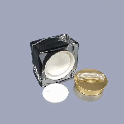 in Stock Ready to Ship 5g 10g 15g 30g 50g Manufacture Square Transparent Cream Jar for Skin Packaging