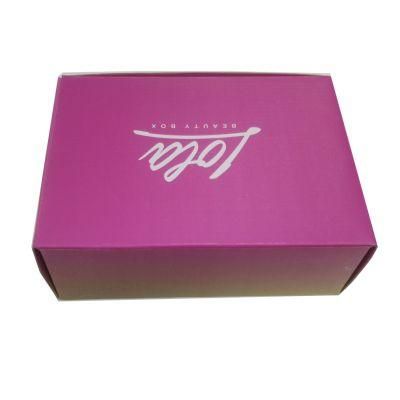 Gradient Pink Storage Corrugated Packaging Gift Box with Inner Decoration