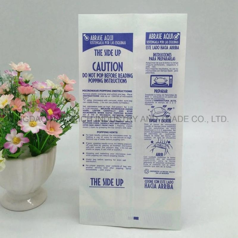 Custom Popcorn Packaging Paper Bag Microwave Popcorn Bag