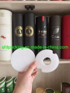 Customized Luxury Black Wine Tube with Foam