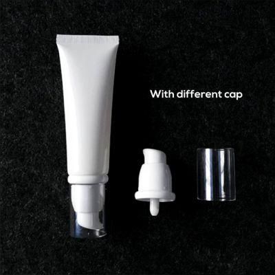 Black/White Cosmetic Squeeze Soft PE Cosmetic Plastic Tube