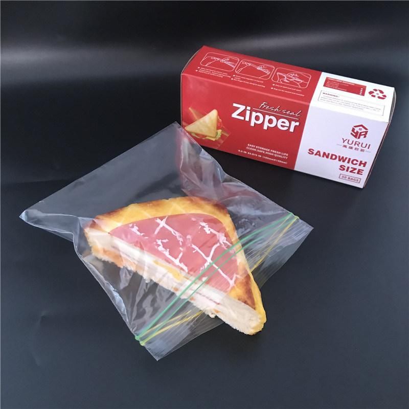 Food Grade BPA Free Transparent Small Sandwich Bags for ISO9001 Approved