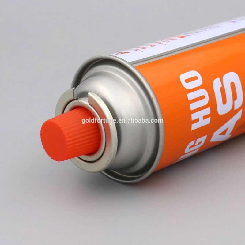 Round Printed Refilling Butane Gas Aerosol Spray Tin Can