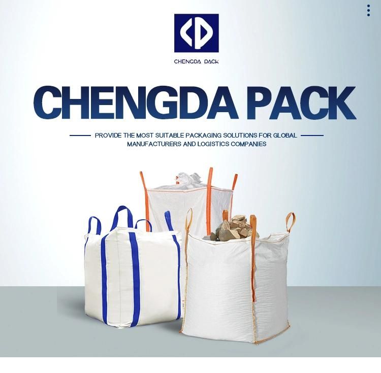 FIBC Bulk Big Plastic Bags Jumbo Packing Construction Sand 1000kg PP Woven Bags