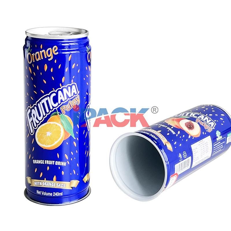 5133# Empty Tin Round Can for 240ml Pineapple Juice/Drink