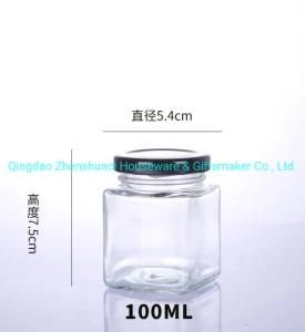 100ml Mini Factory Made Glass Jars for Honey