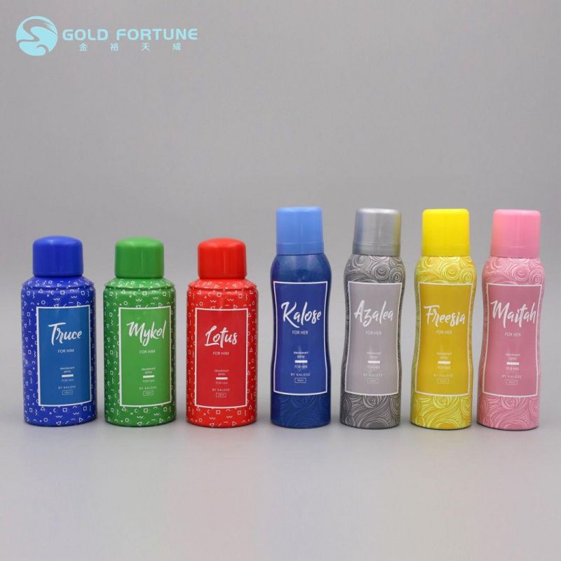 Aerosol Body Spray Empty Aluminum Can for Cosmetics