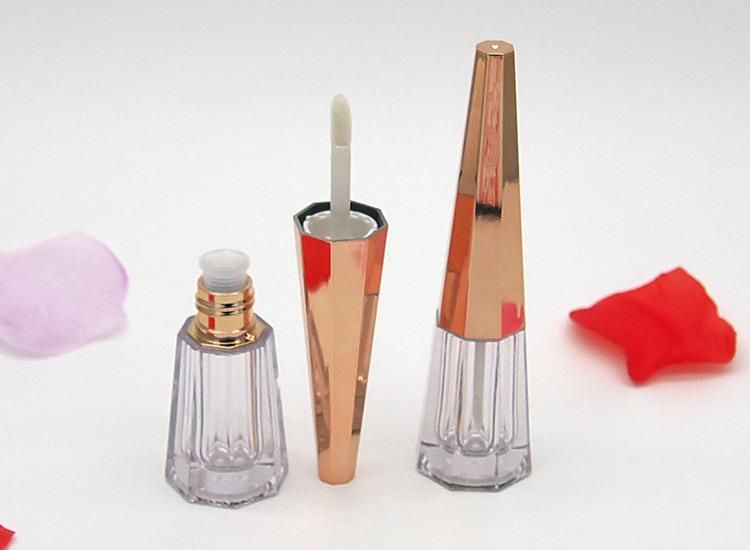 New Spot 3ml Lip Glaze Tube Empty Tube Lip Gloss Empty Tube High-End Lip Gloss Sample Test Color Packing Bottle Packaging Material