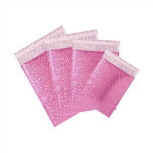 Eyelash Cosmetic Gift Shipping Packaging Mailing Bag Metallic Foil Glitter Holographic Bubble Mailers