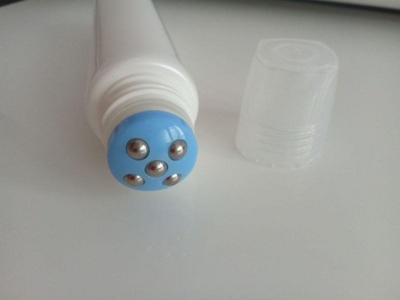 White Plastic Roll on Massage Tube for Skin Care