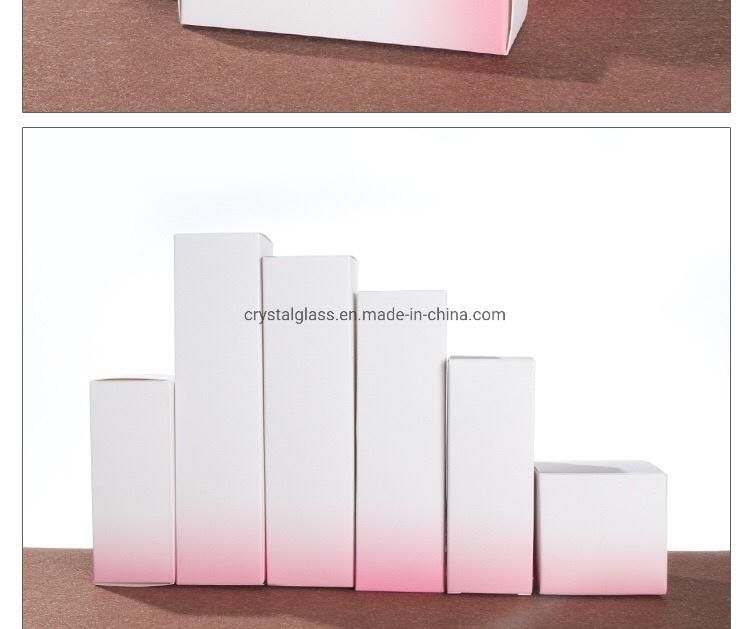 Pink Color Cosmetic Bottle with Box Packing