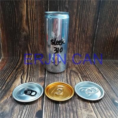 Sleek Can 310ml 10.4oz 10.5oz Brite Print Can for Coffee Tea Energy Carbonated Soft Drinks