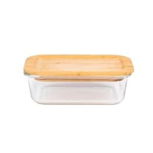 Sustainable Bamboo Fruit Bowl Cover, Bamboo Dinner Bowl with Lid Bamboo Fiber