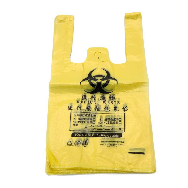 Competitive Price T-Shirt Plastic Supermarket Shopping Bags